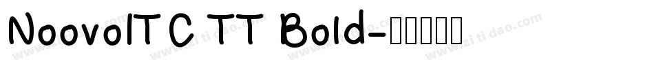NoovoITC TT Bold字体转换